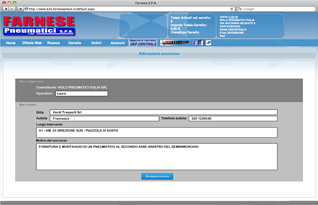 B2B Farnese - FORM Attivazione soccorso